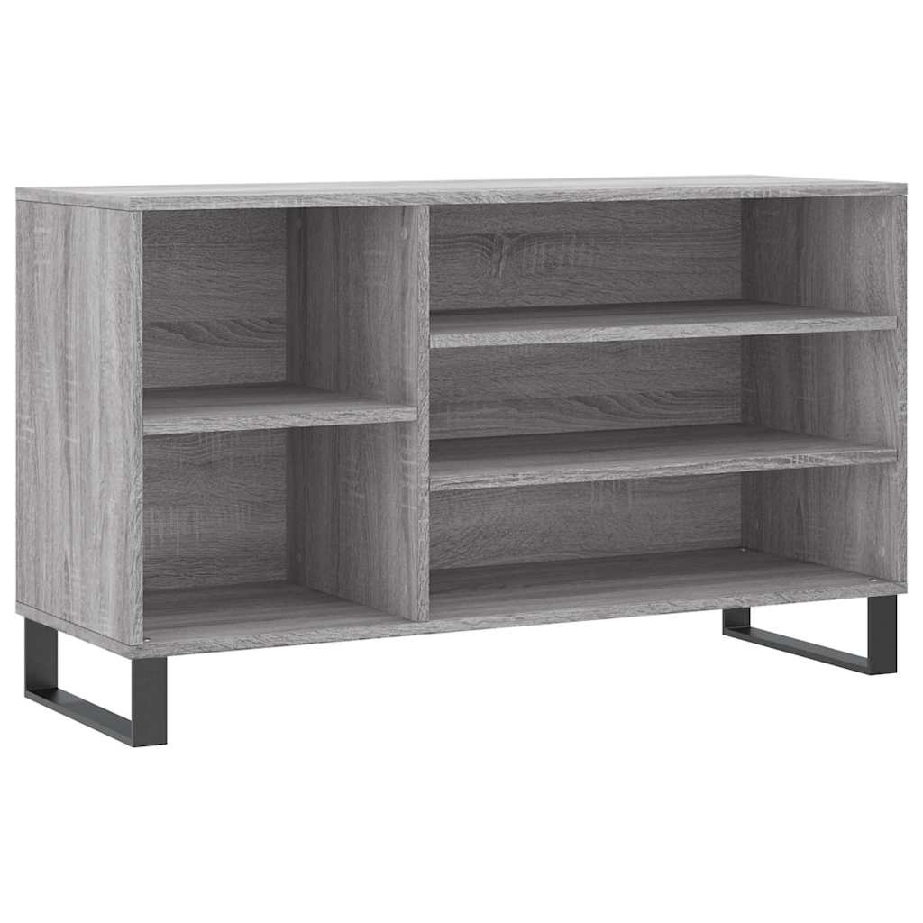 VIDAXL -Schuhschrank 102x36x60 cm eigentiertes Holz Sonoma Grey