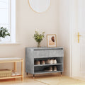 VIDAXL -Schuhschrank 70x36x60 cm verarbeiteter Holzbeton-Schiebe
