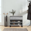 VIDAXL -Schuhschrank 70x36x60 cm verarbeiteter Holzbeton-Schiebe