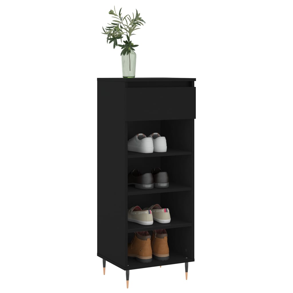 Vidaxx Schuhschrank 40x36x105 cm clean Holzschwarz