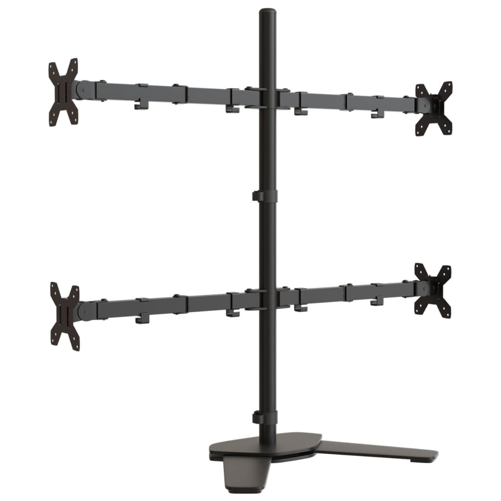 VidaXL Monitorhalterung VESA 75 100 mm Schwarz Stahl