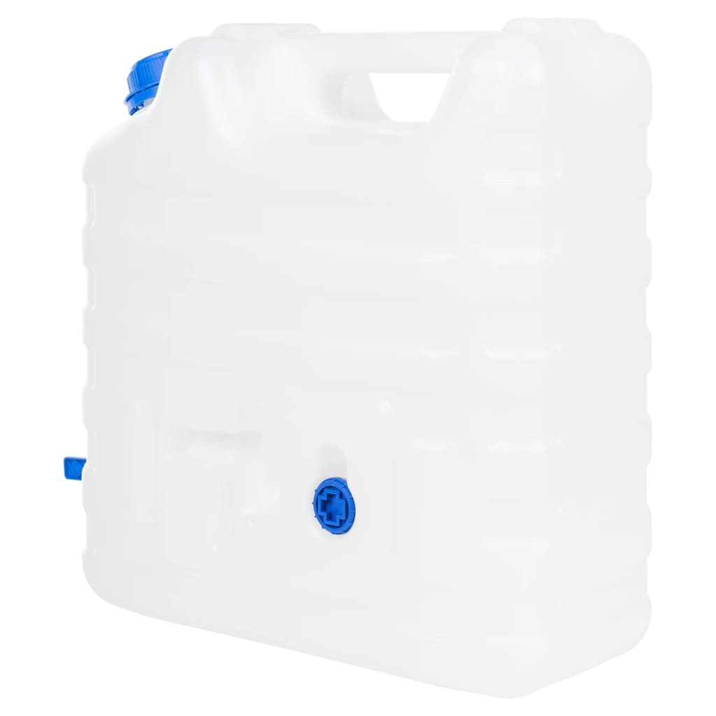 VidaXL Wassertank mit Wasserhahn, 15 l, transparenter Kunststoff
