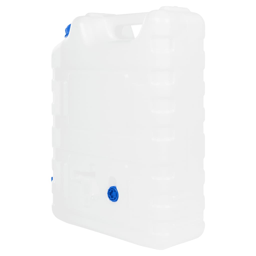 VidaXL Wassertank mit Wasserhahn, 20 l, transparenter Kunststoff