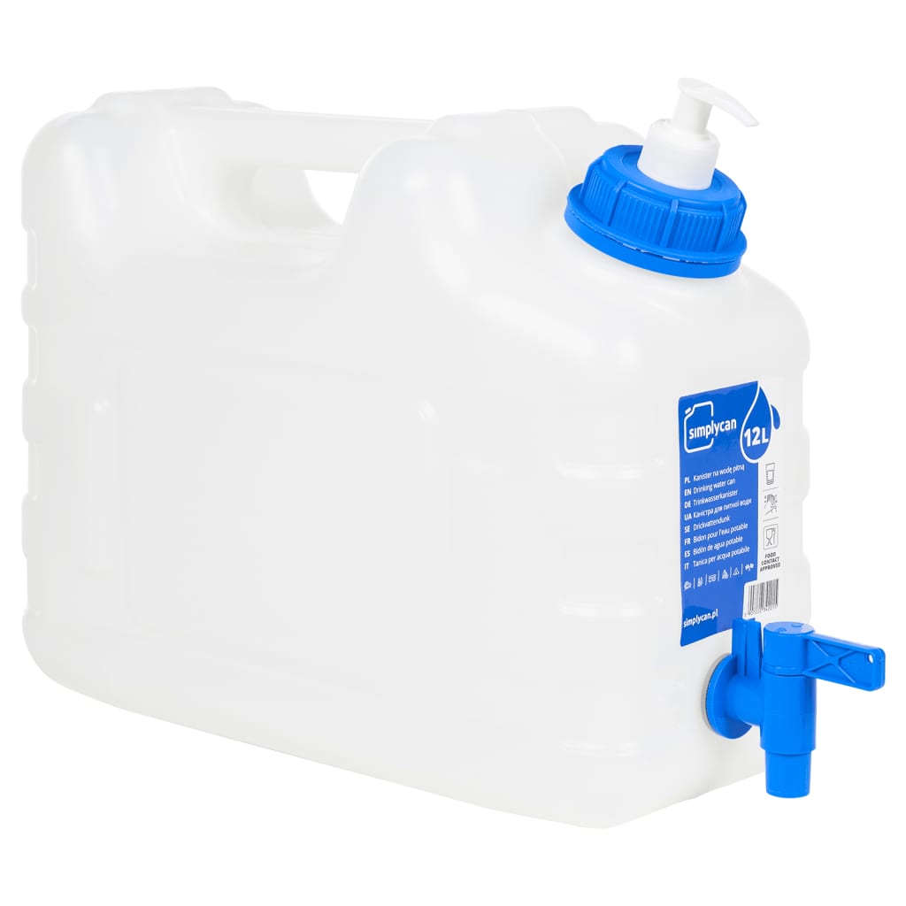 VidaXL Wassertank mit Wasserhahn und Seifenspender, 10 Liter, Kunststoff