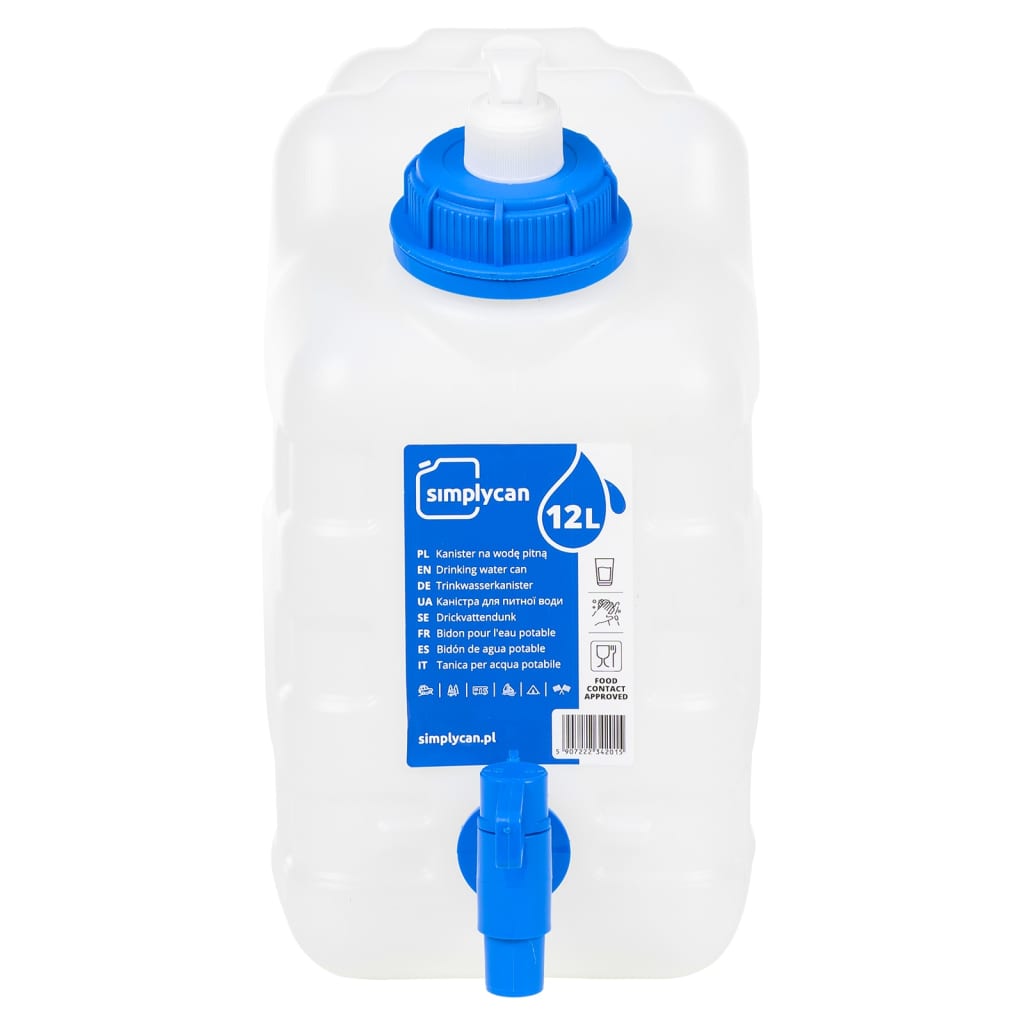 VidaXL Wassertank mit Wasserhahn und Seifenspender, 10 Liter, Kunststoff