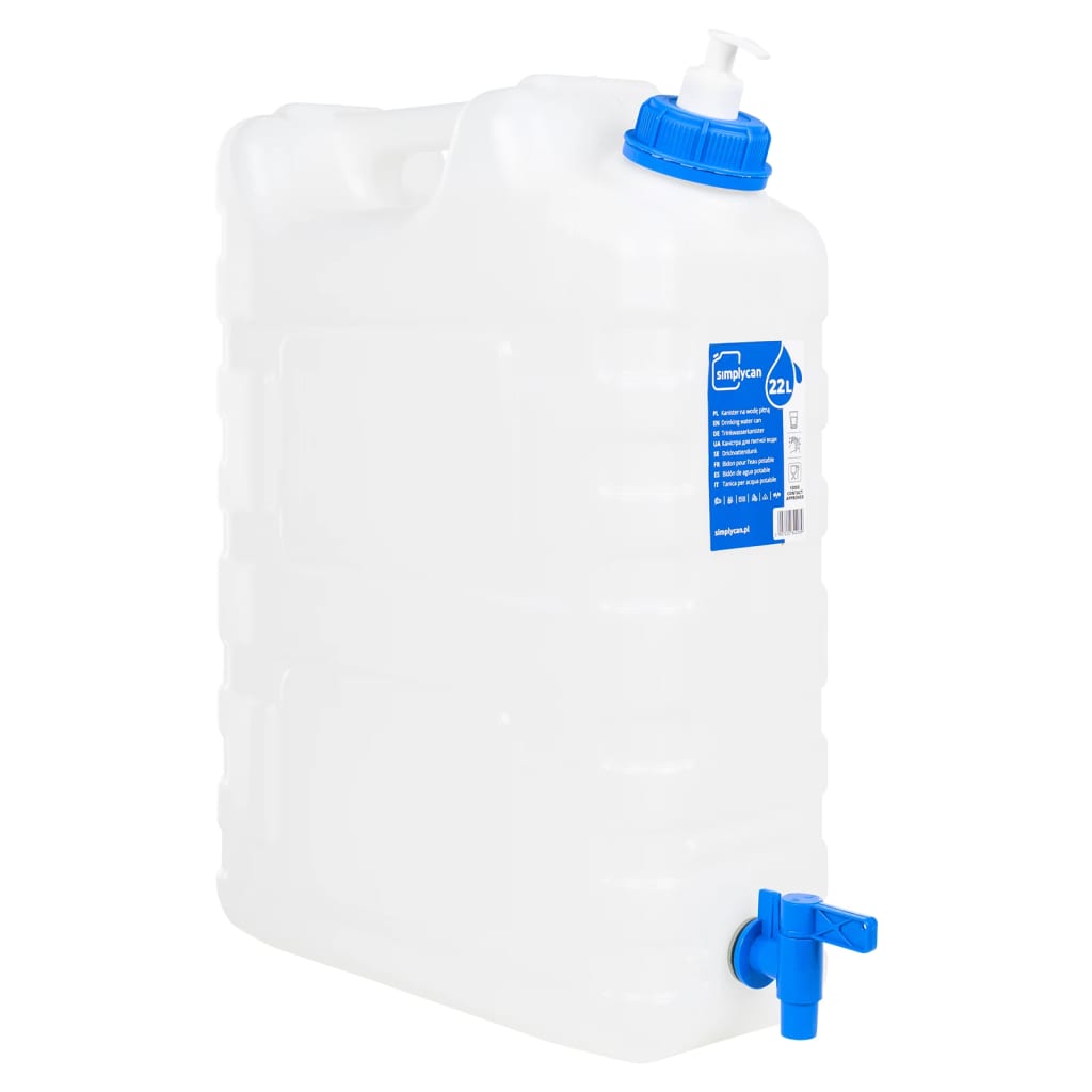 VidaXL Wassertank mit Wasserhahn und Seifenspender, 20 l, Kunststoff