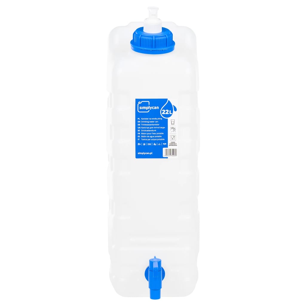 VidaXL Wassertank mit Wasserhahn und Seifenspender, 20 l, Kunststoff