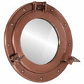 Vidaxl wandspiegel patrijspoort ø30 cm aluminium en glas