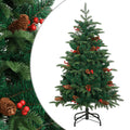 Künstlicher Weihnachtsbaum VidaXL mit Scharnieren, Kiefern und Bären, 120 cm