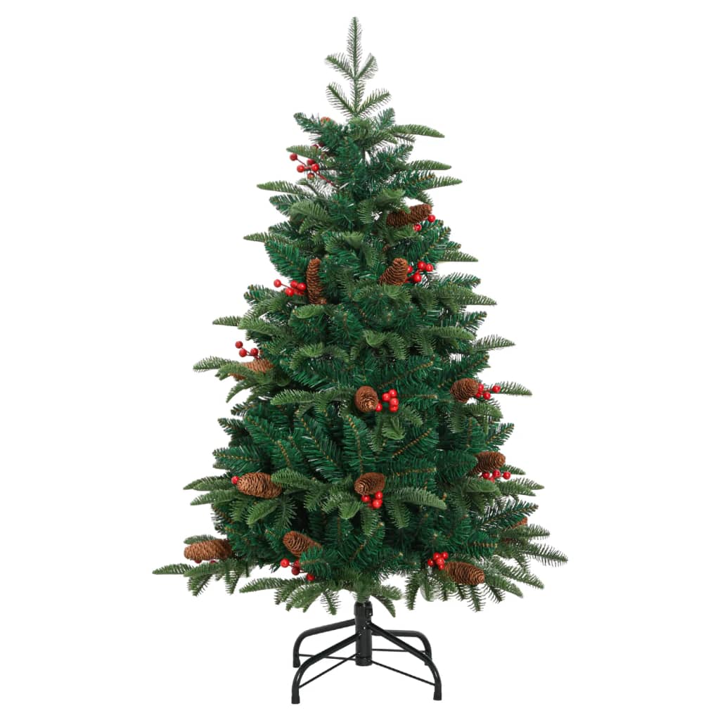 Künstlicher Weihnachtsbaum VidaXL mit Scharnieren, Kiefern und Bären, 120 cm