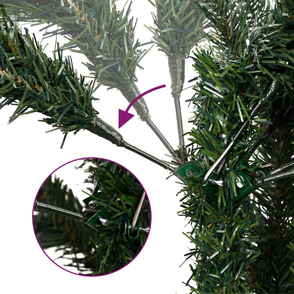 Künstlicher Weihnachtsbaum VidaXL mit Scharnieren, Kiefern und Bären, 120 cm