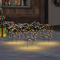 VidaXL Weihnachtsstern-Lichterkette, 3 Stück mit Erdspießen, 50 LEDs, 29 cm