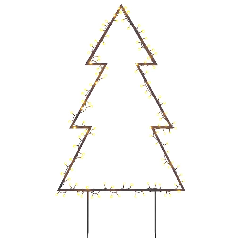 VidaXL Weihnachtsbaumbeleuchtung mit Erdspießen, 115 LEDs, 90 cm