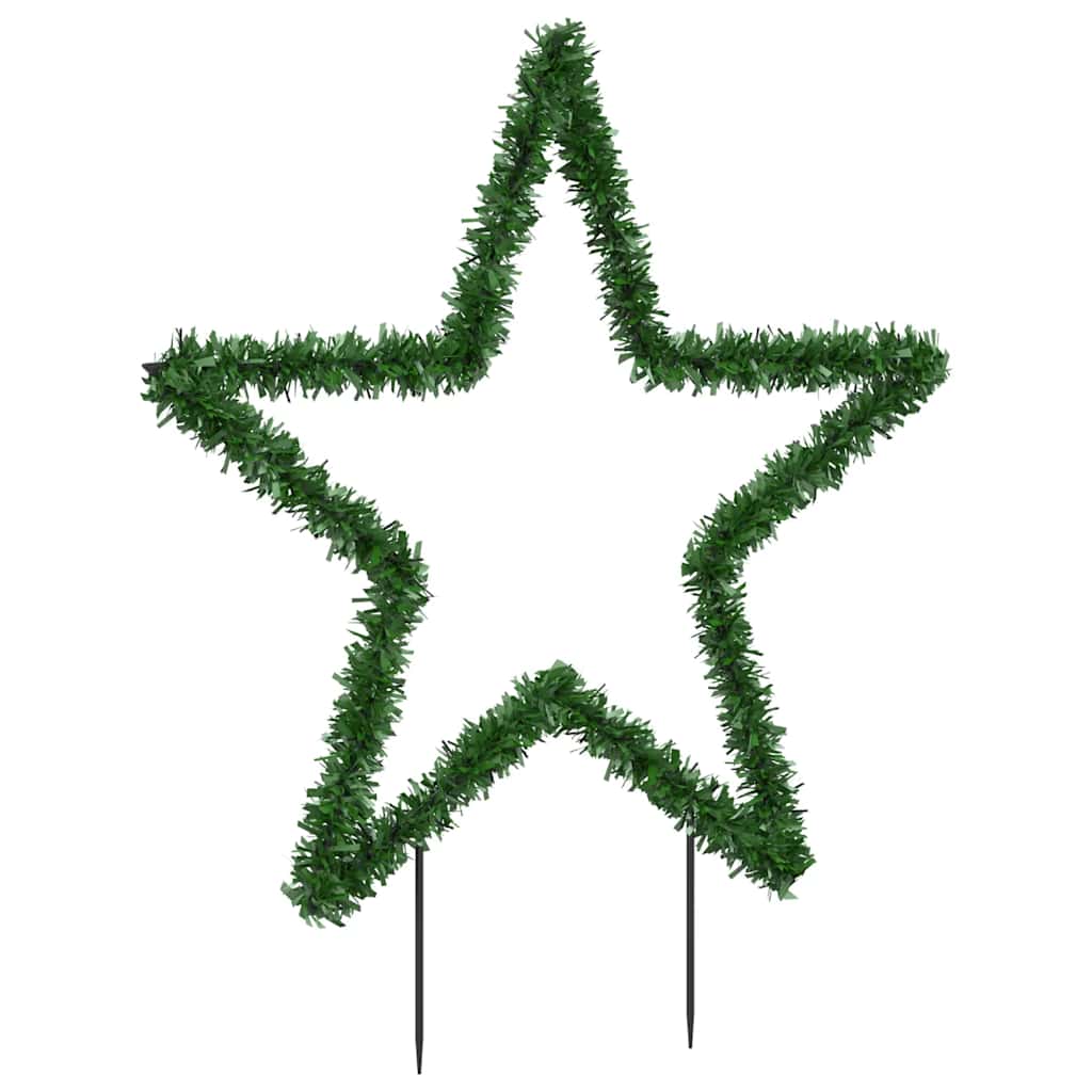 Vidaxl kerstverlichting ster met grondpinnen 80 led's 60 cm