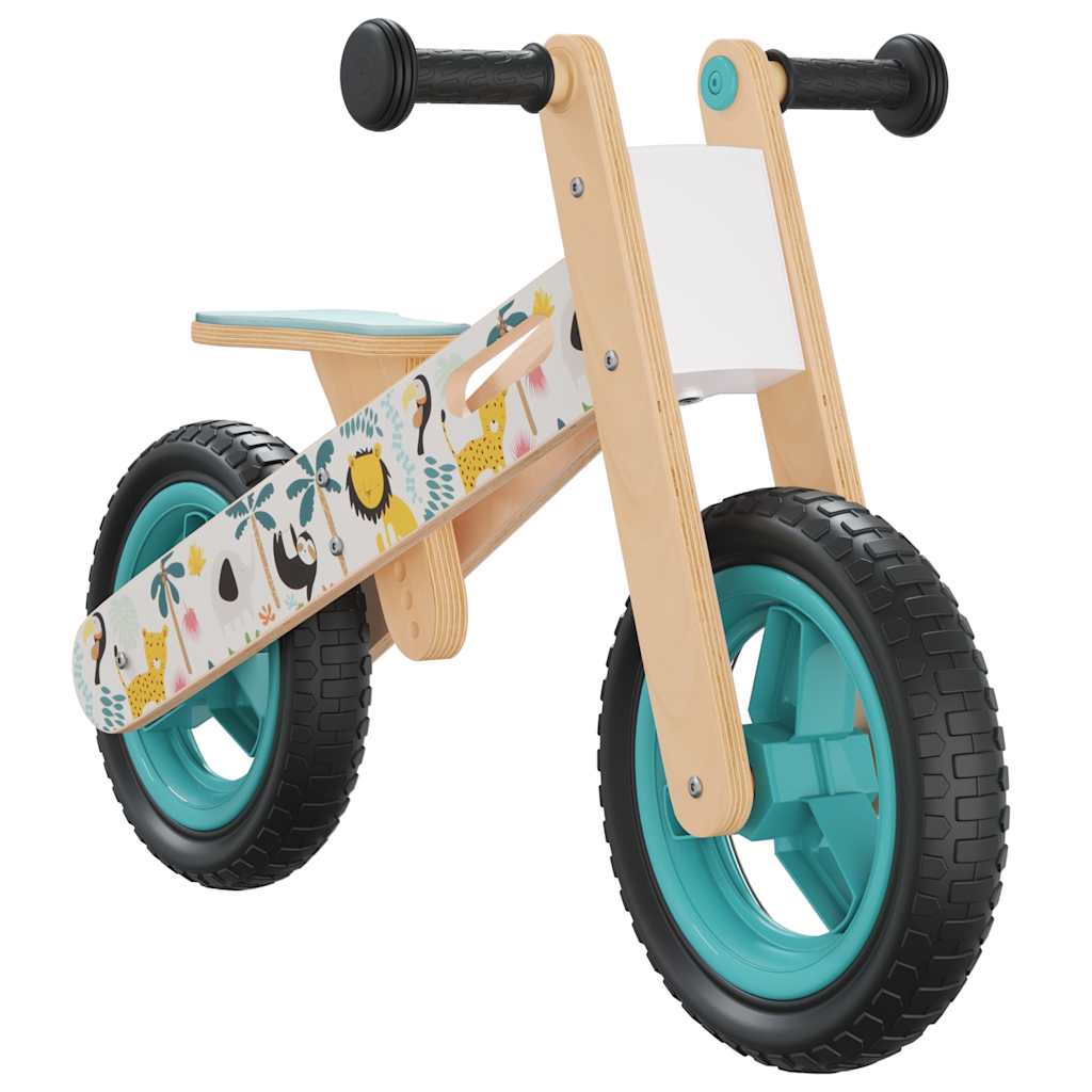 VidaXL Laufrad für Kinder, blau mit Aufdruck