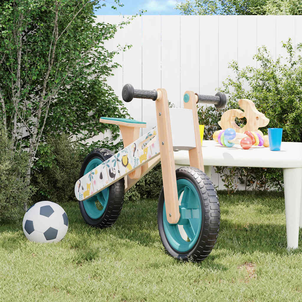 VidaXL Laufrad für Kinder, blau mit Aufdruck