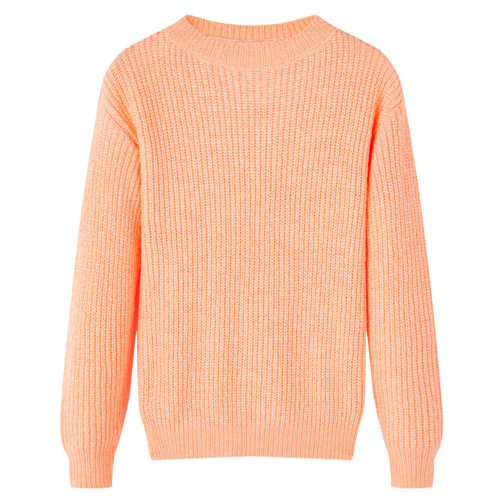 Vidaxl kindertrui gebreid 128 feloranje