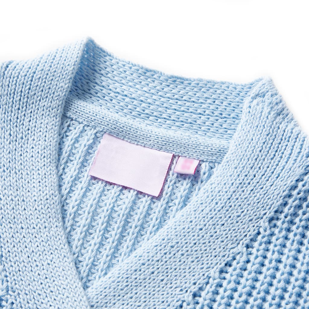Vidaxl kindervest gebreid 98 blauw