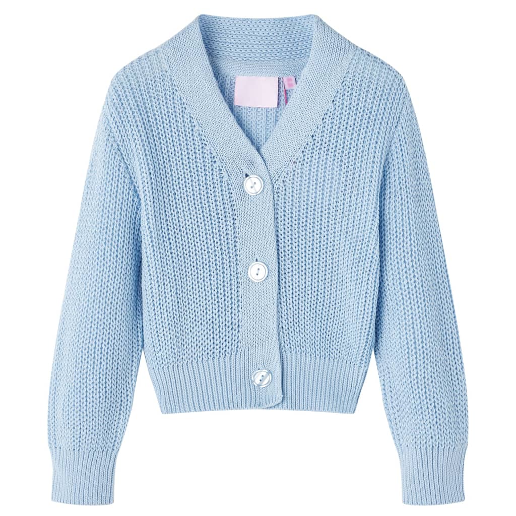 Vidaxl kindervest gebreid 128 blauw