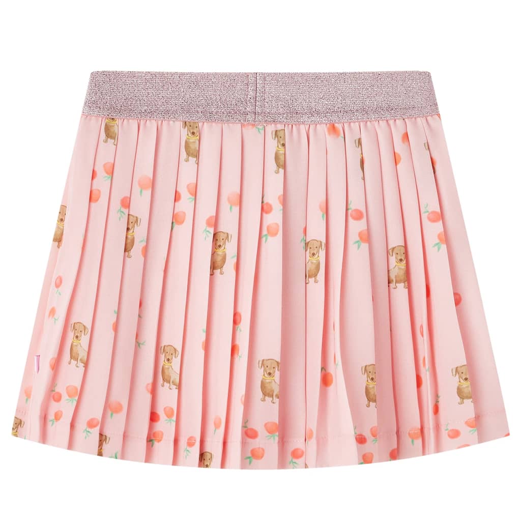 Vidaxl kinderplooirok 128 lichtoranje