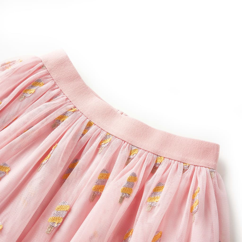 Vidaxl kinderrokje met tule 128 lichtroze