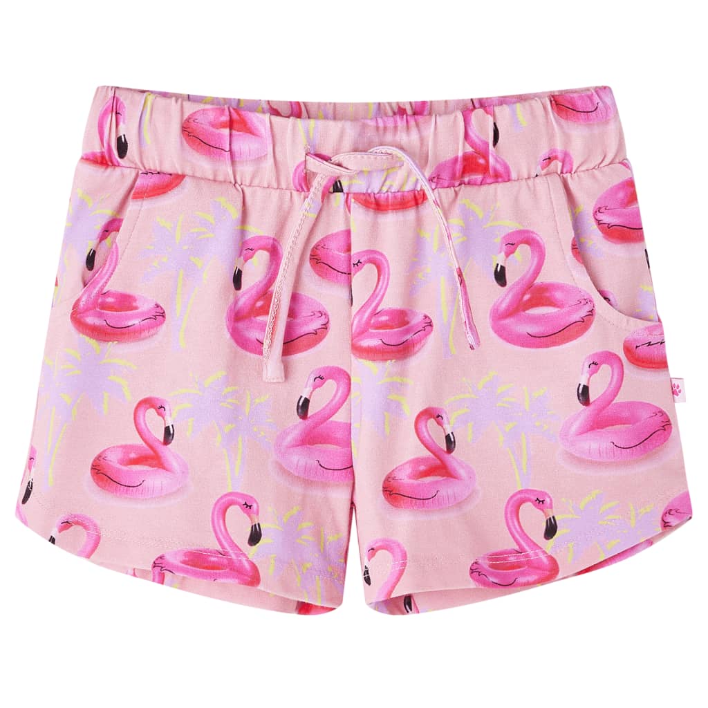 Vidaxl kindershorts met trekkoord 92 lichtroze