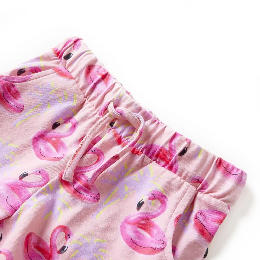Vidaxl kindershorts met trekkoord 116 lichtroze