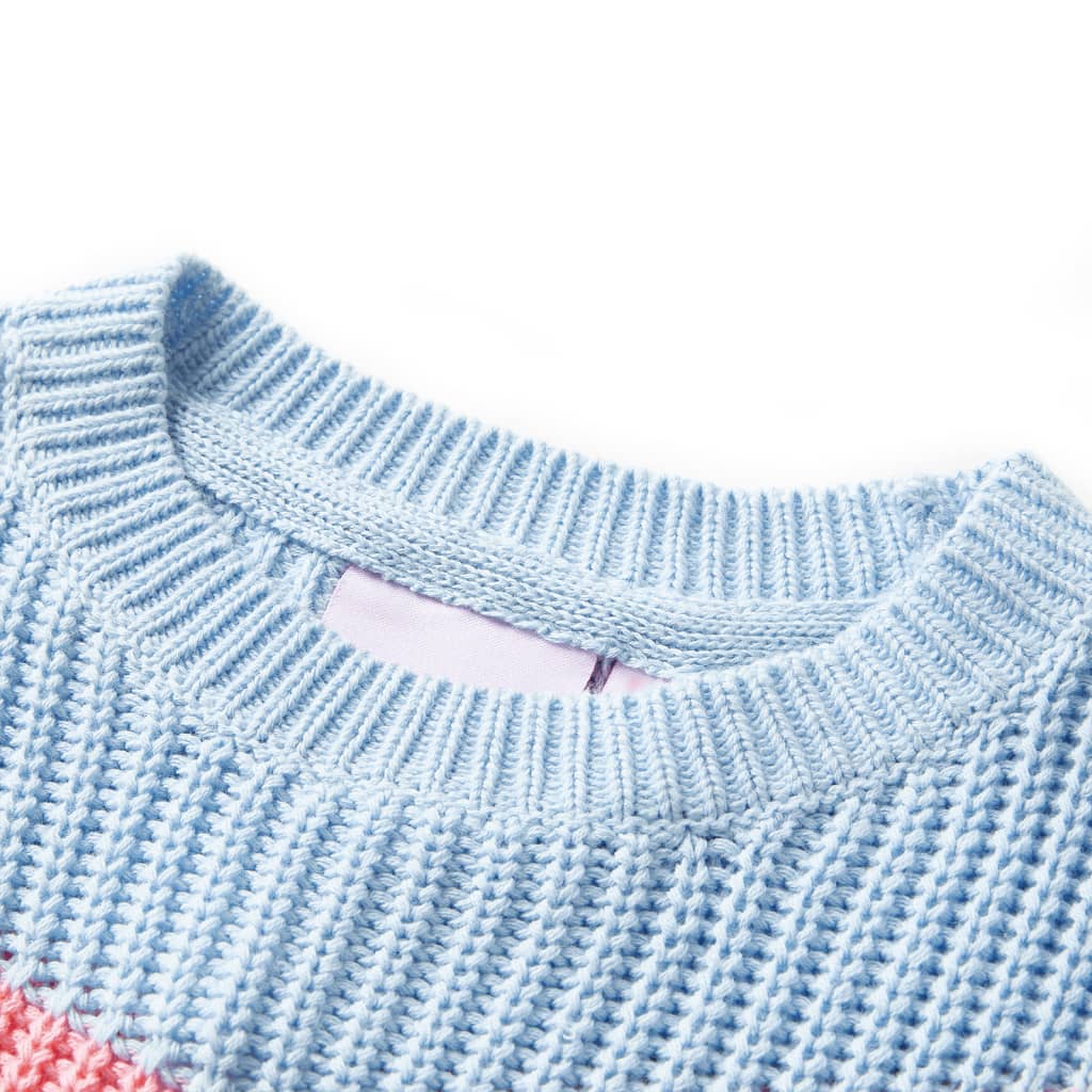 Vidaxl kindertrui gebreid 116 blauw