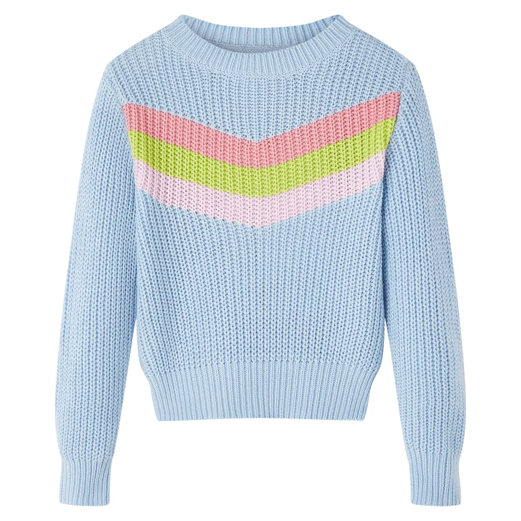 Vidaxl kindertrui gebreid 140 blauw