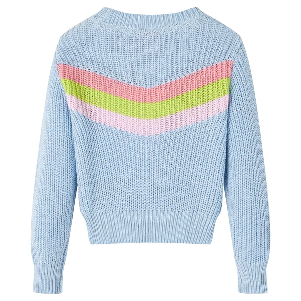 Vidaxl kindertrui gebreid 140 blauw