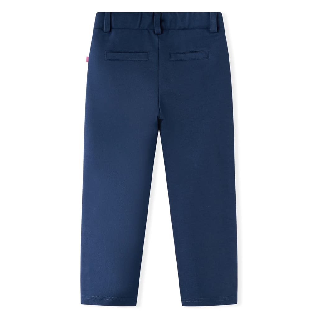 Vidaxl kinderbroek met zwarte bies 104 marineblauw