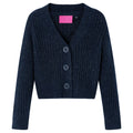 Vidaxl kindervest gebreid 104 marineblauw