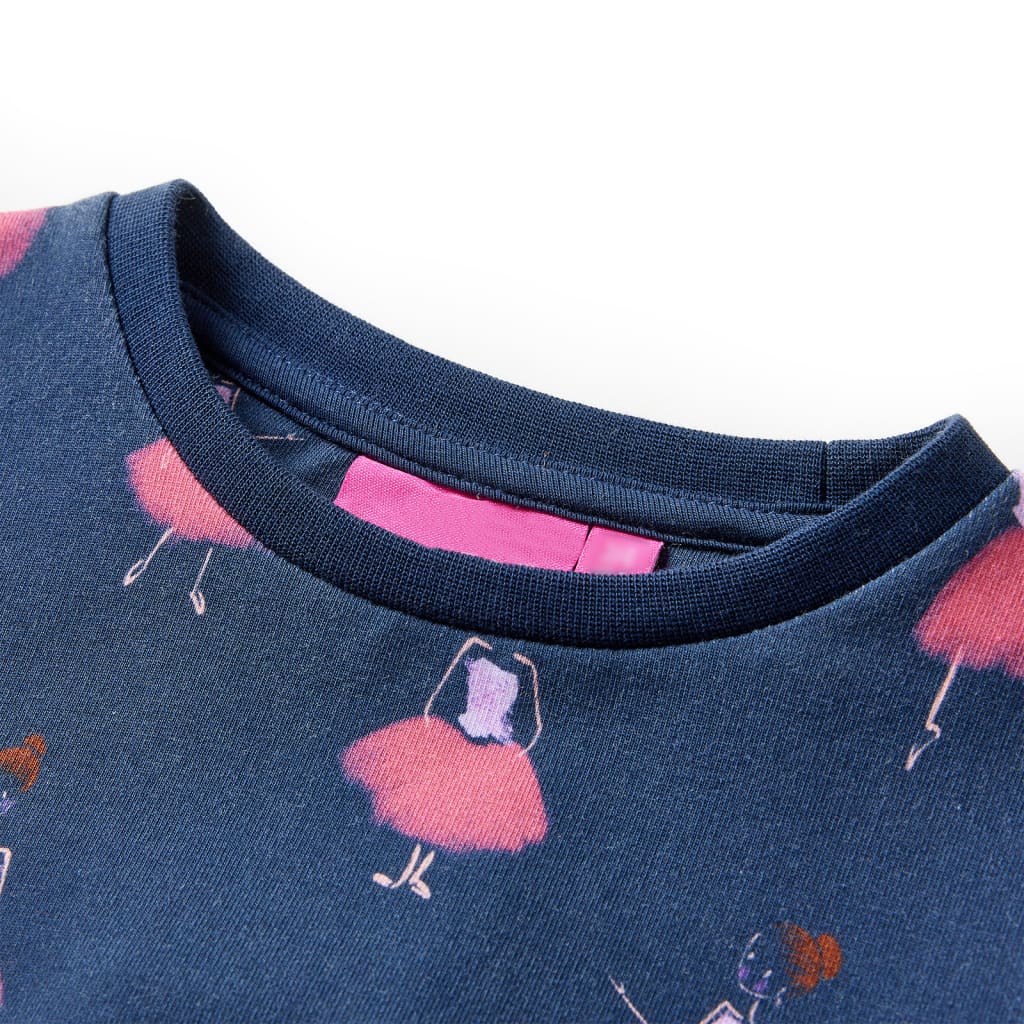 Vidaxl kinderjurk 104 marineblauw