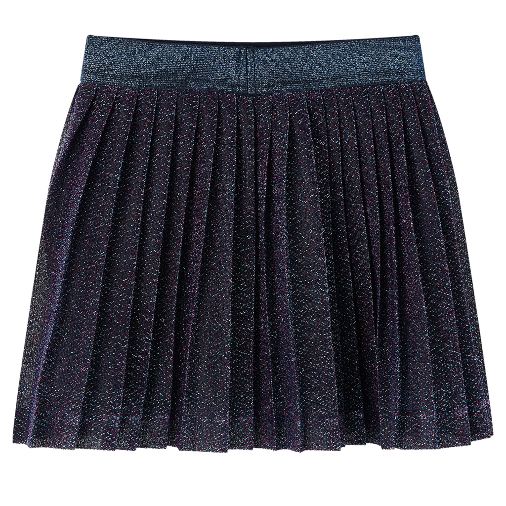 Vidaxl kinderrokje met glitters 116 marineblauw