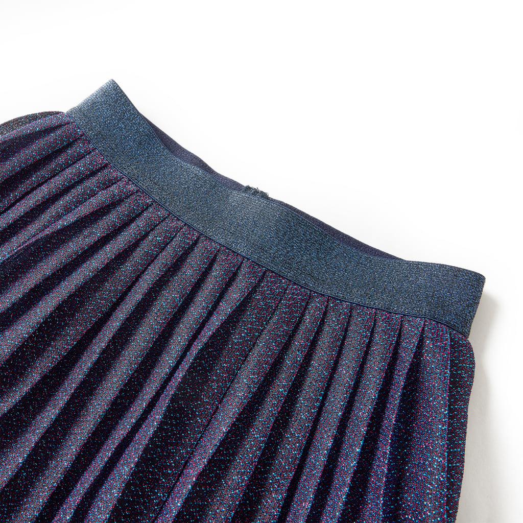 Vidaxl kinderrokje met glitters 116 marineblauw