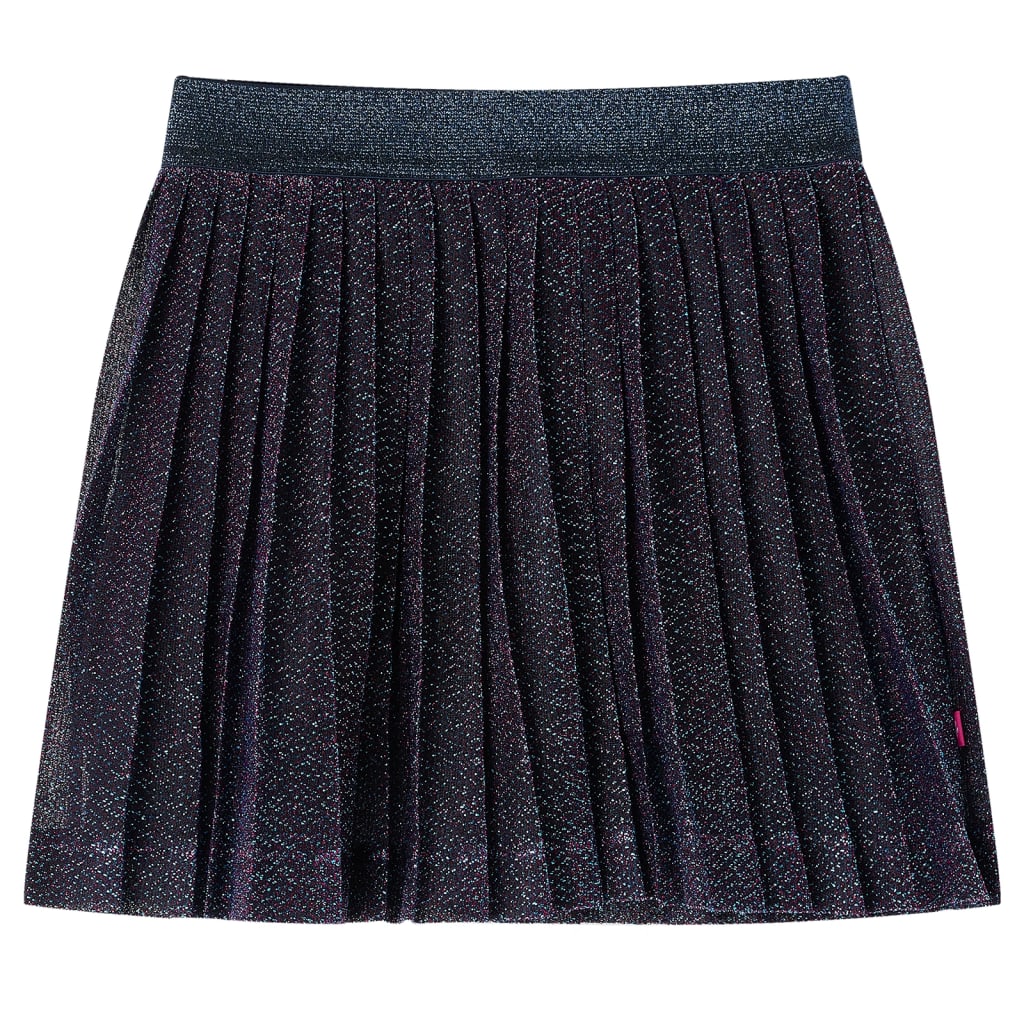 Vidaxl kinderrokje met glitters 128 marineblauw