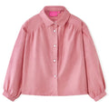 Vidaxl kinderblouse met lantaarnmouwen 140 oudroze