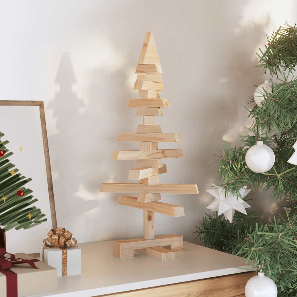 VidaXL Weihnachtsbaumschmuck 60 cm massives Kiefernholz