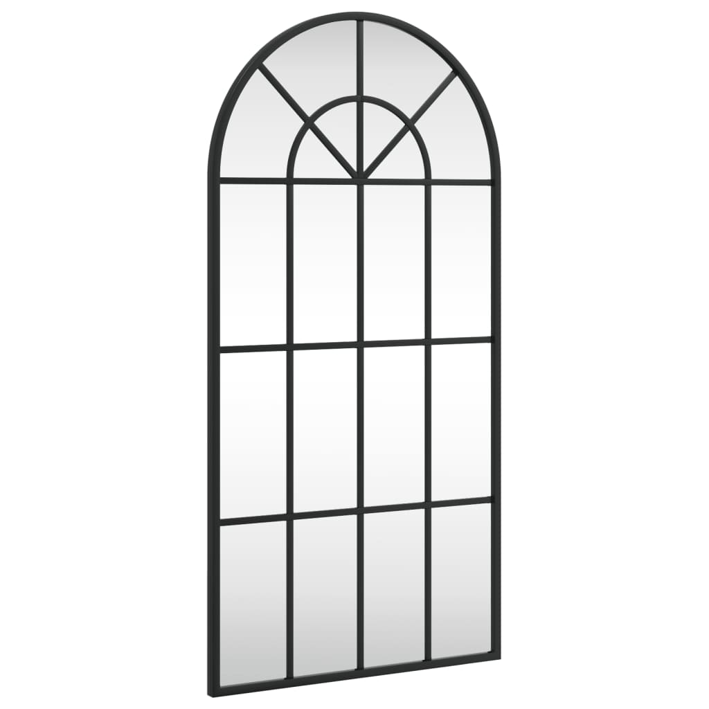 VidaXL Wandspiegel Bogen 40x80 cm Eisenschwarz