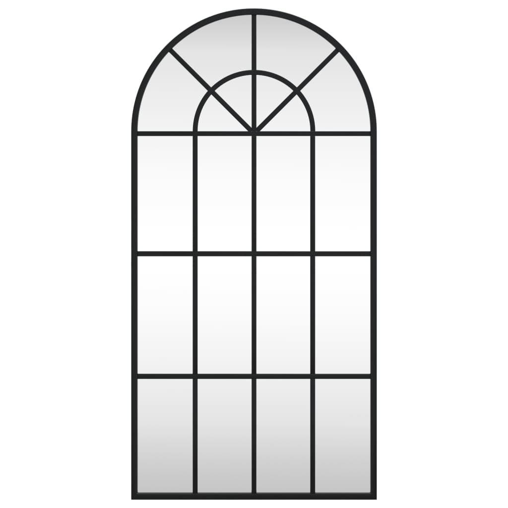 VidaXL Wandspiegel Bogen 40x80 cm Eisenschwarz