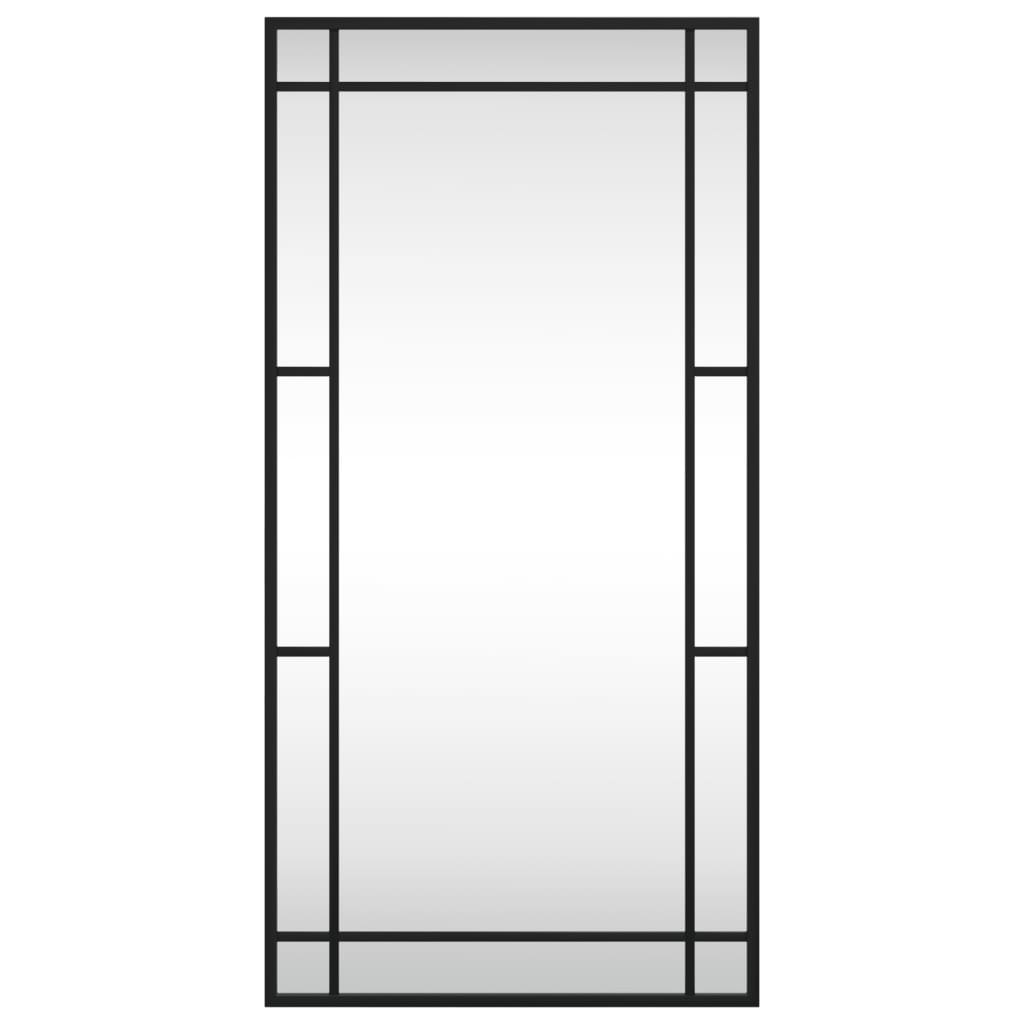 Vidaxx Wandspiegel gerade 40 x 80 cm Eisenschwarz