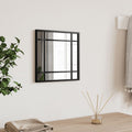VidaXL Quadratischer Wandspiegel 30x30 cm Eisen Schwarz