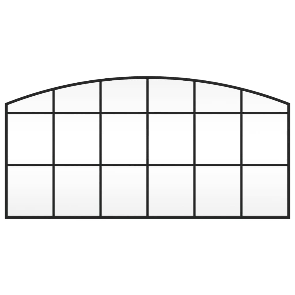 VidaXL Wandspiegel Bogen 100x50 cm Eisen schwarz