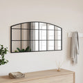 VidaXL Wandspiegel Bogen 100x50 cm Eisen schwarz