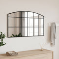 VidaXL Wandspiegel Bogen 100x60 cm Eisen schwarz
