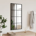Vidaxl wandspiegel rechthoekig 40x80 cm ijzer zwart