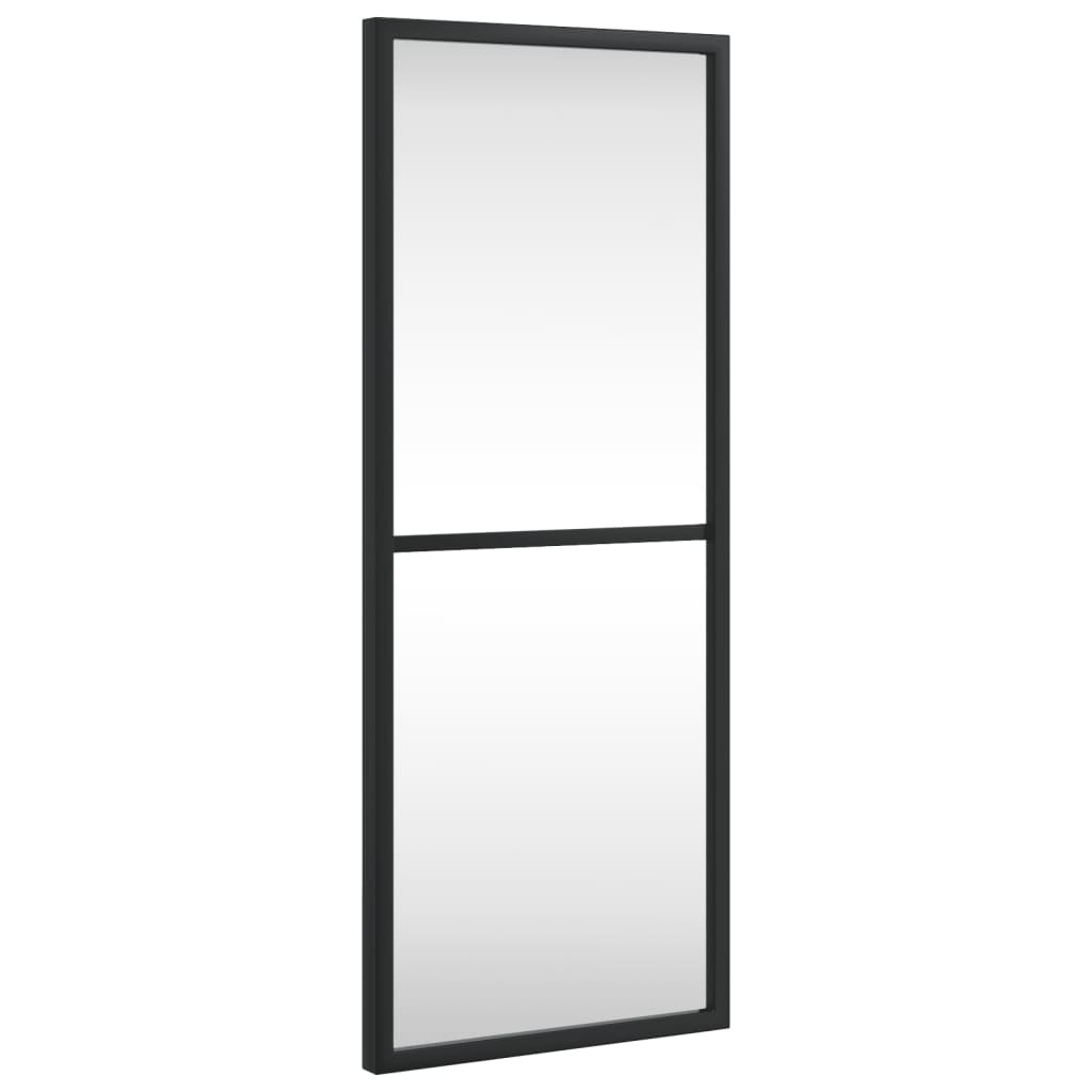 VidaXL Wandspiegel, rechteckig, 20 x 50 cm, Eisen, Schwarz