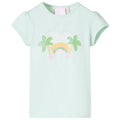 Vidaxl kindershirt 92 lichtmint