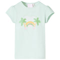 Vidaxl kindershirt 140 lichtmint