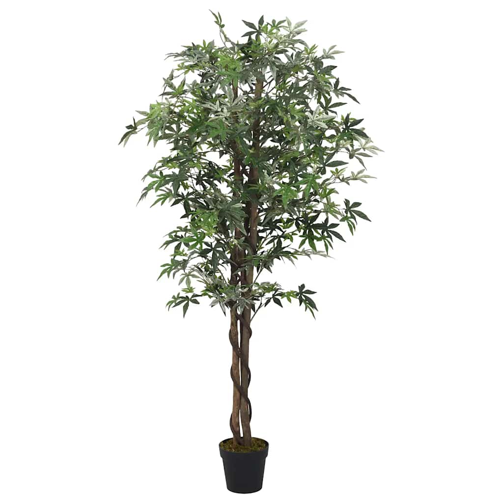 VidaXL Künstlicher Ahornbaum, 224 Blätter, 80 cm, Grün